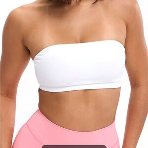 Buff Bunny White Nubre Adjustable Bandeau- size x-small